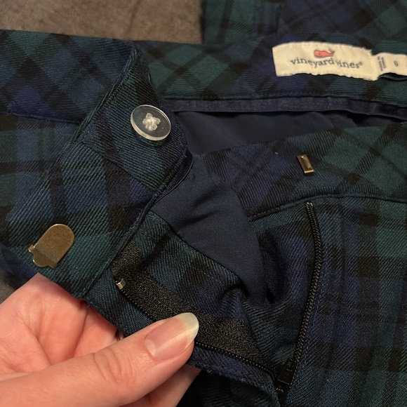 Vineyards Vines Blackwatch Tartan ankle pants - 6 - Picture 3 of 4